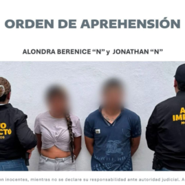 La FIDAI ejecutó una orden de aprehensión contra Jonathan “N” y Alondra Berenice “N”, investigados por su probable participación en un caso de extorsión agravada en Xochitepec, Morelos.