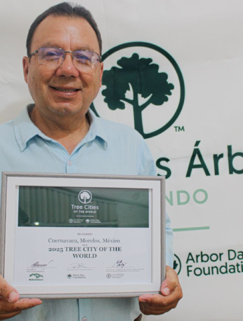 Cuernavaca recibe por segundo año consecutivo el reconocimiento internacional Tree Cities of the World
