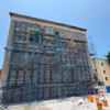 Trabajos de rehabilitación del inmueble histórico que albergará la Universidad Nacional Rosario Castellanos en Chinameca, Ayala.