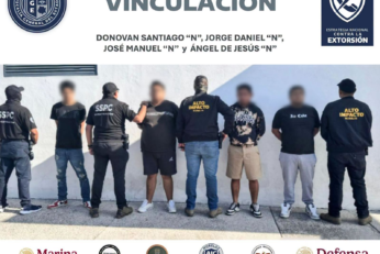 Vinculan a proceso a cuatro por extorsión agravada en Jiutepec 38 Elementos de la Fiscalía de Morelos durante un operativo relacionado con una investigación por extorsión agravada en Jiutepec.